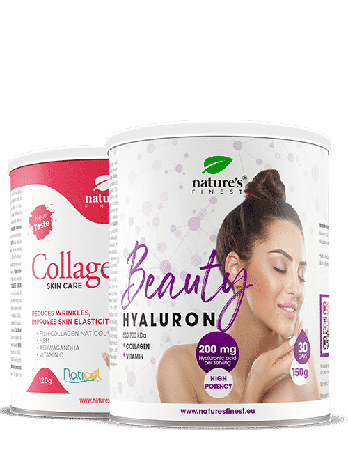 Beauty Hyaluron + Collagen Skincare , 50% Popust , Hialuronska Kislina , Napitki Proti Gubam , Zdrava, Elastična Koža , Lepotni Napitki