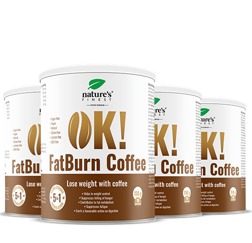 100% FatBurn Kava | 4x OK!FatBurn® | Z ID-Alg® in L-karnitinom | Najboljši izdelki za izgubo teže v Sloveniji | od Nature's Finest.