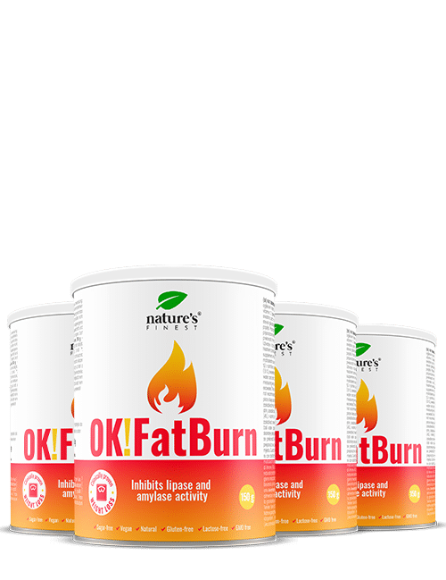 100% FatBurn Napitek | 4x OK!FatBurn® | z ID-Alg® in L-Karnitinom | Najboljši Izdelki za Kurjenje Maščob v Sloveniji | od Nature's Finest.